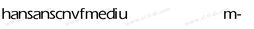 hansanscnvf medium字体转换